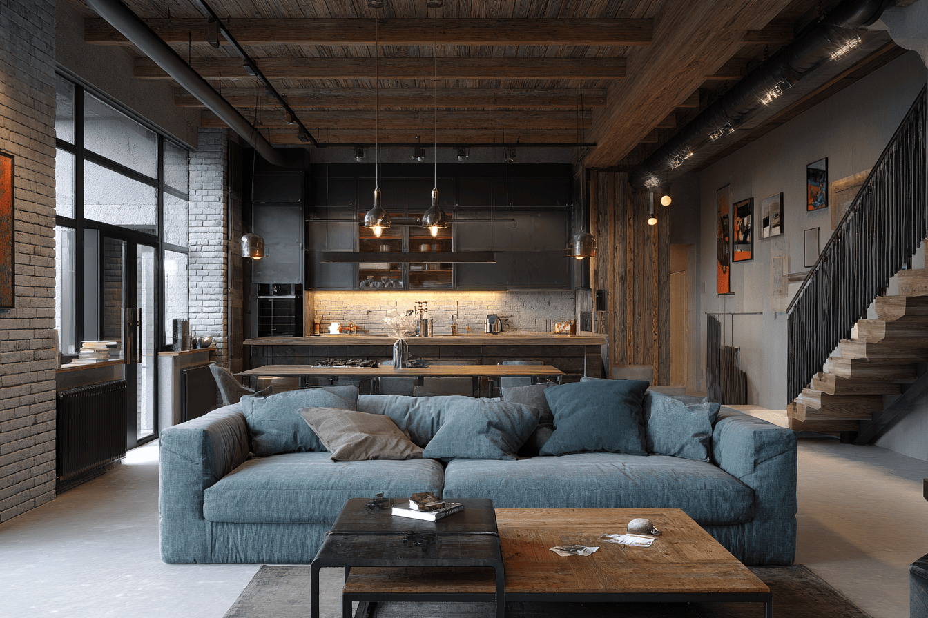 Cuisine dans un souplex moderne