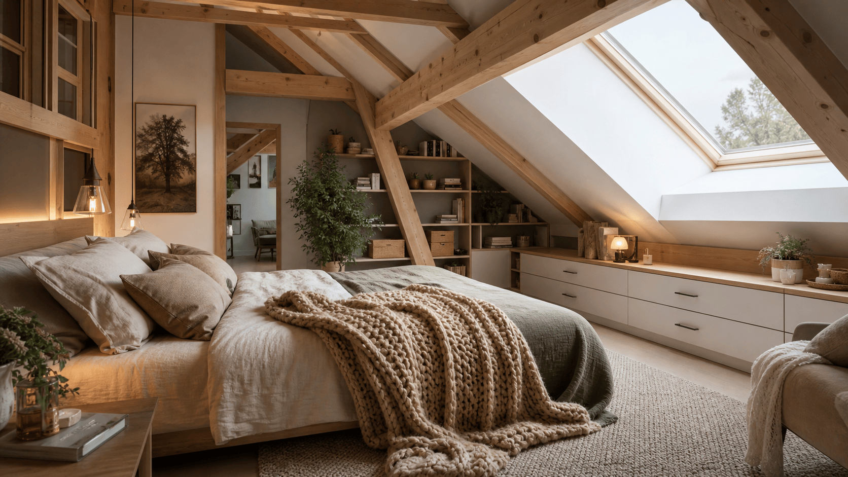 Aménager une chambre mansardée cocooning et fonctionnelle