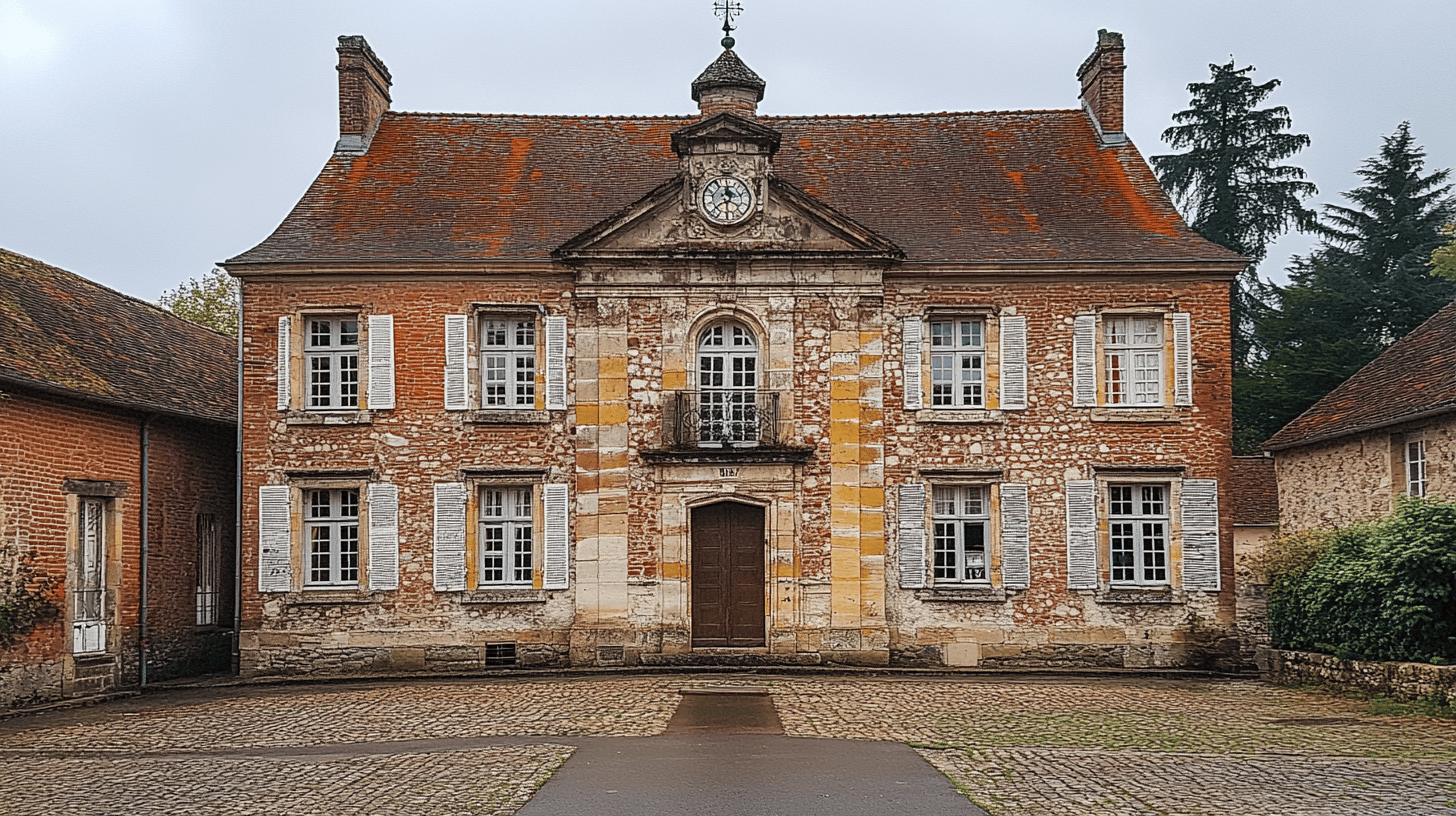 Maison ancienne village avec cour