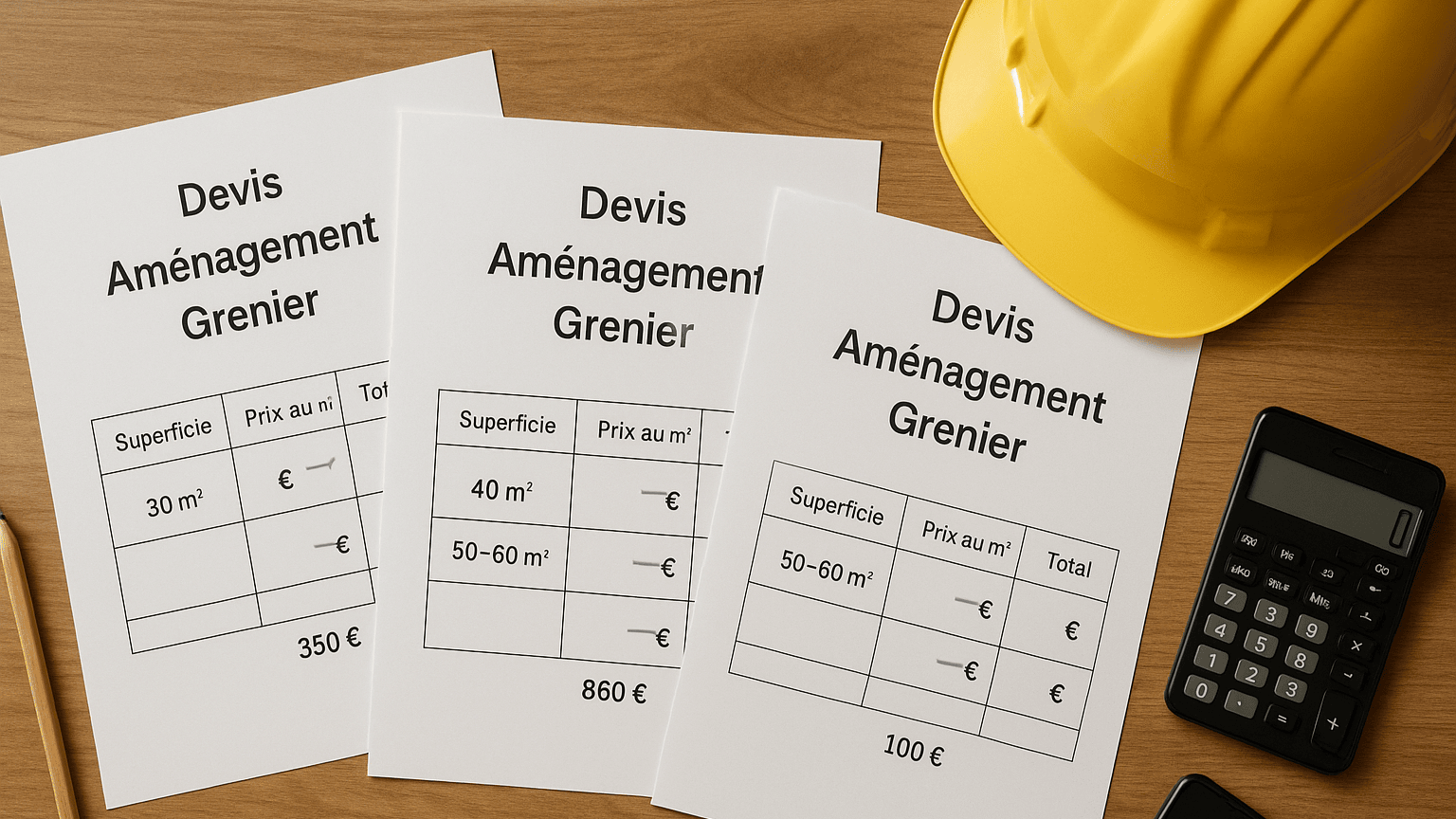 Devis travaux grenier